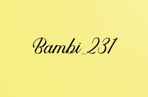 Leaked bambi_231 header onlyfans leaked