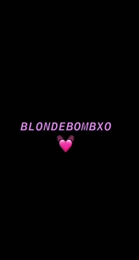 Leaked blondbombxo header onlyfans leaked