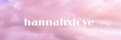 Leaked hannahxlove header onlyfans leaked