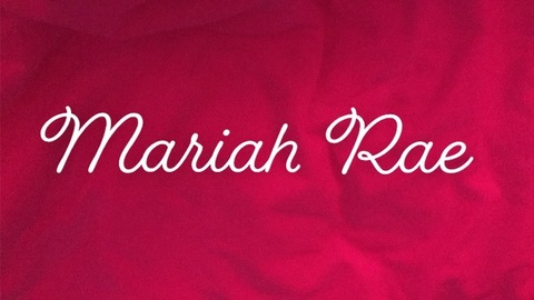 Leaked mariah_rae header onlyfans leaked