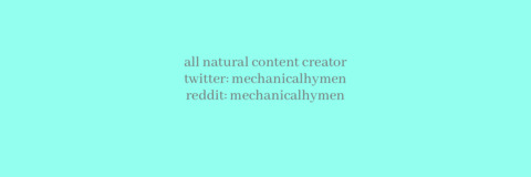 Leaked mechanicalhymen header onlyfans leaked