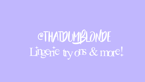 Leaked thatdumblonde header onlyfans leaked